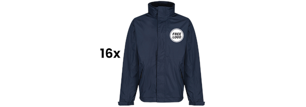 16x Regatta Premium Dover Jackets + FREE Logo