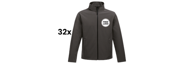 32x Regatta Professional Softshell Jackets + FREE LOGO