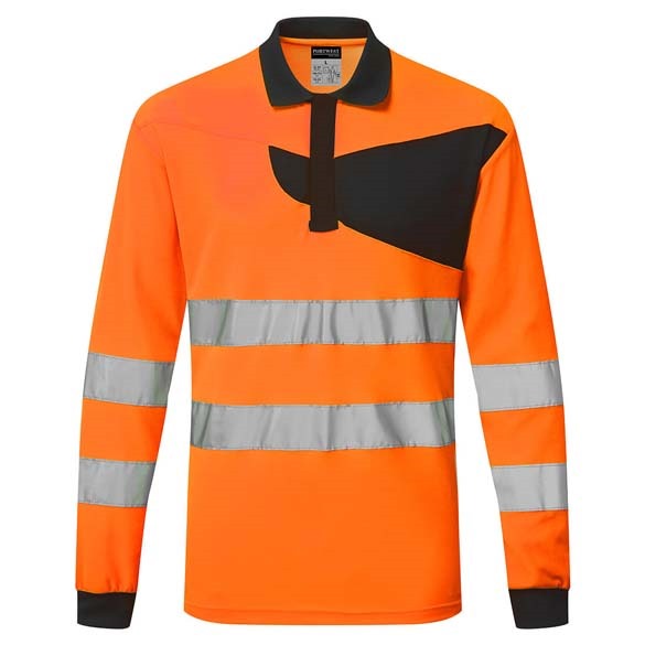 PW2 Hi-Vis Polo Shirt L/S