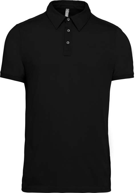 Jersey knit polo shirt