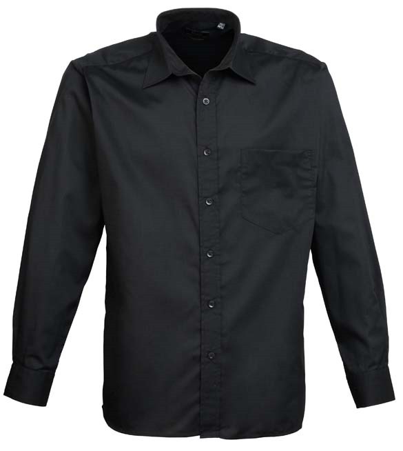 Long sleeve poplin shirt