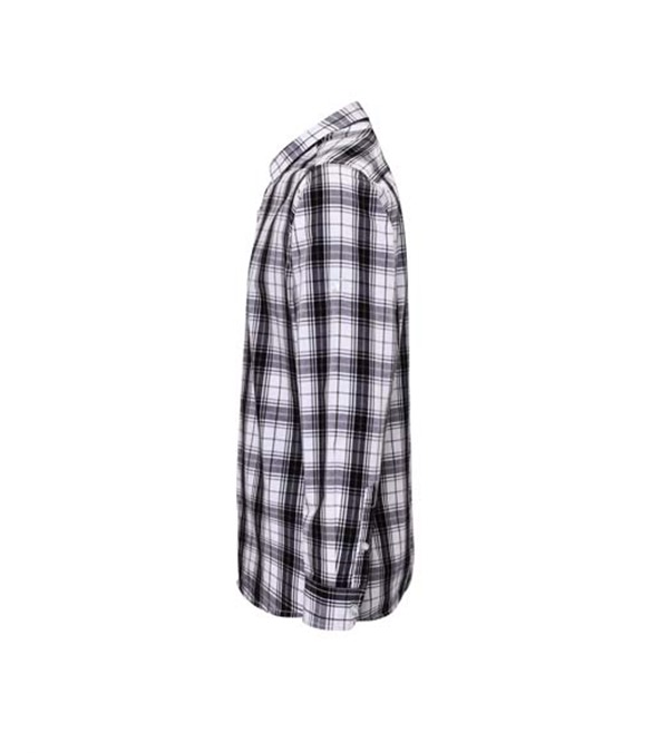 Ginmill check cotton long sleeve shirt