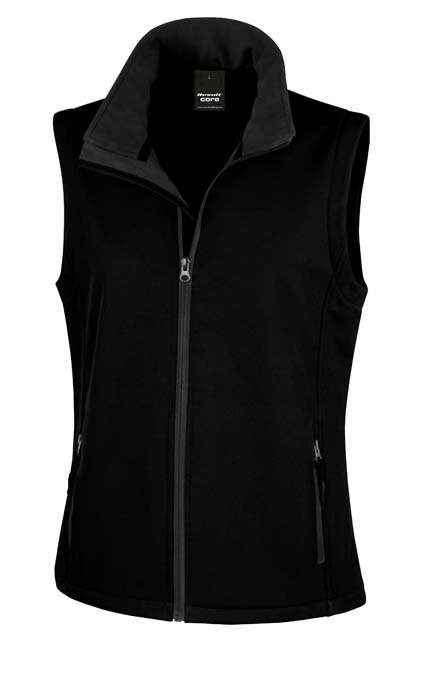 Women&#39;s printable softshell bodywarmer