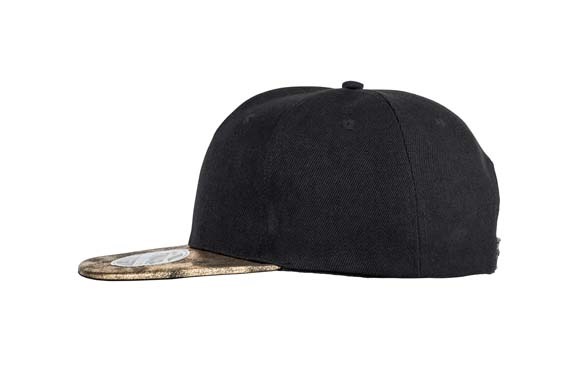 Bronx glitter flat peak snapback cap