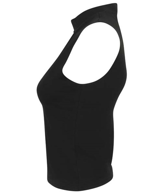 Women&#39;s high neck crop vest