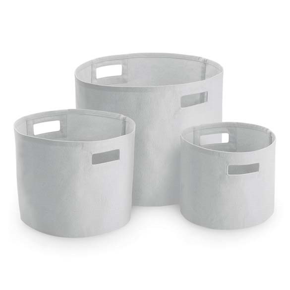 Canvas storage tubs